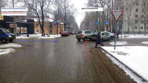 На перекрестке М.Гвардии и Дерендяева столкнулись две иномарки.