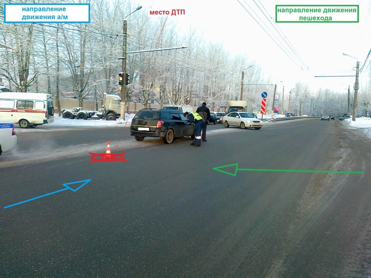 На улице Производственной иномарка сбила пешехода.