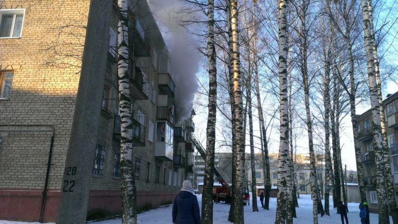 В Кирово-Чепецке произошел пожар в квартире.
