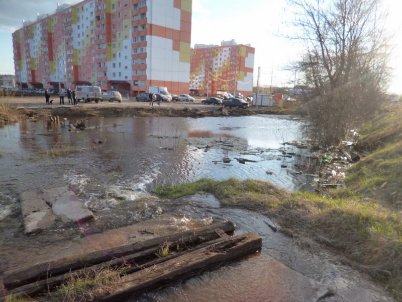 Угрозы подтопления микрорайона 