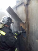 На автодороге "Вятка" загорелся автомобиль "МАН". На автодороге "Вятка" загорелся автомобиль "МАН".