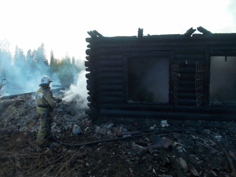 В Котельничском районе произошел пожар на кордоне.