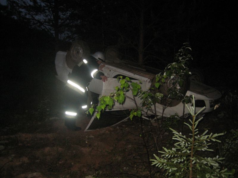 В Омутнинском районе в кювет съехала 