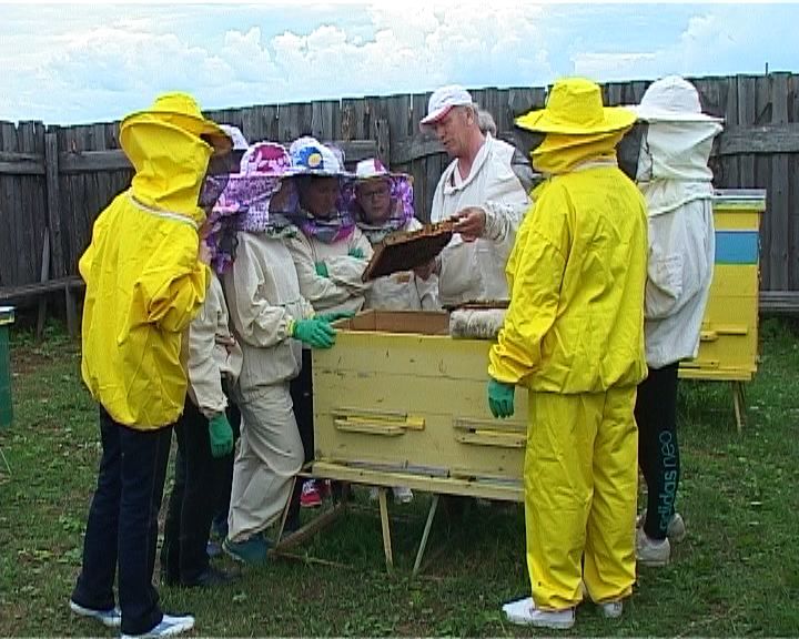 Пчеловоды знакомят воспитанников детских домов со своей профессией