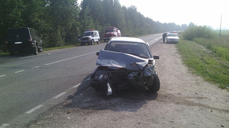 В Оричевском районе столкнулись ВАЗ-21099 и 
