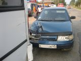 ДТП в Омутнинске: ВАЗ-2110 врезался в автобус.