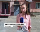 Проблемная теплотрасса на улице Ленина города Кирова