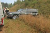 В Унинском районе в кювет улетел внедорожник "Toyota Land Cruiser Prador".