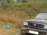 В Унинском районе в кювет улетел внедорожник "Toyota Land Cruiser Prador".