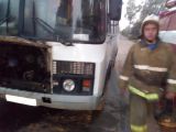 В Лузе во время движения загорелся рейсовый автобус.