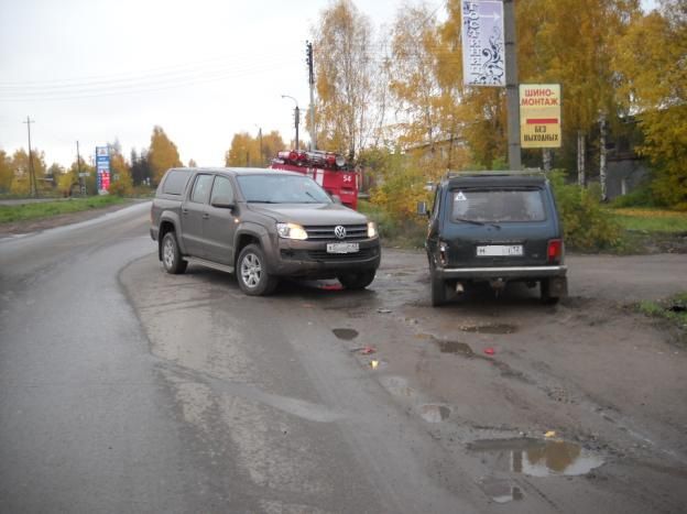 В Советске иномарка врезалась в 