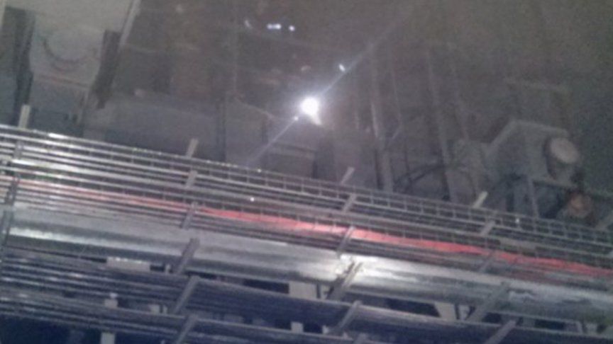 В Нововятcком районе 19 человек тушили пожар в цехе ОСП.