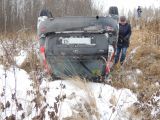В Шабалинском районе в кювет улетела "LADA Kalina".