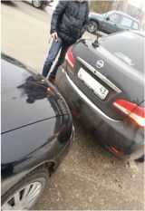 В Кирово-Чепецке иномарка въехала в такси.