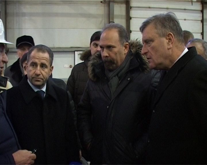 Михаил Бабич и Михаил Мень на предприятии «Кировспецмонтаж»