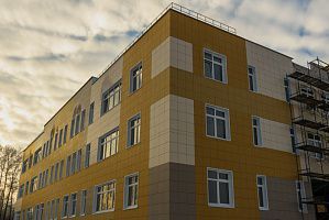 Новая школа в микрорайоне Зиновы откроется 1 сентября 2017 года.