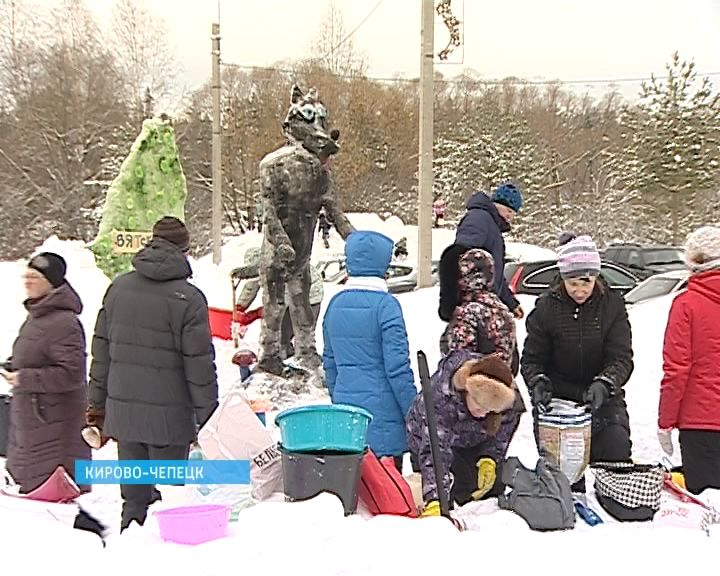 В Кирово-Чепецке прошел ежегодный конкурс снежных фигур