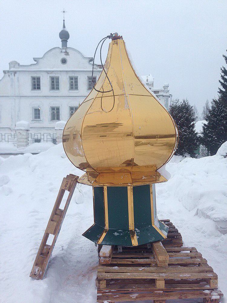 В слободе Макарье освятят крест и купол часовни Александра Невского.