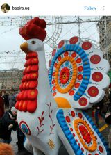 Дымковские игрушки украсили центр Москвы.