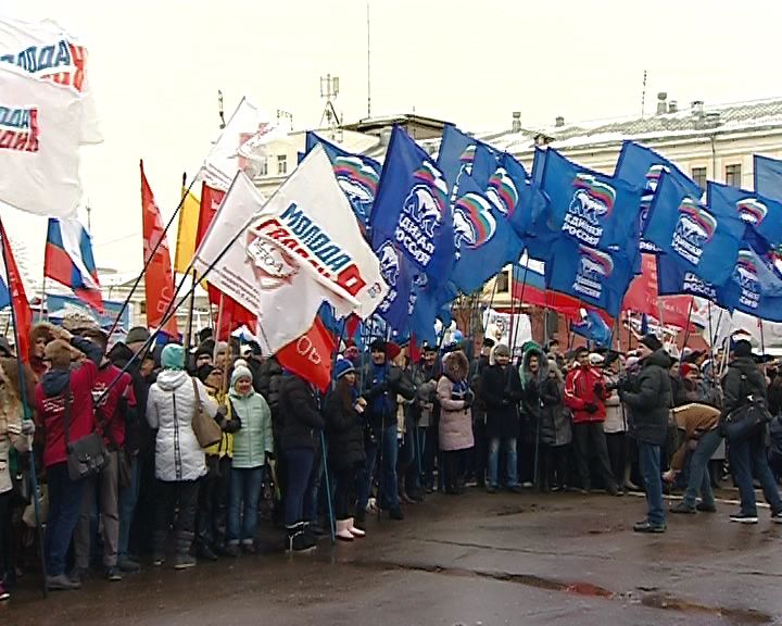В Кирове прошел митинг, посвященный годовщине исторического воссоединения с Крымом