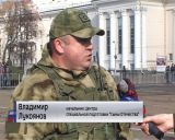 Показательные выступления "Сынов отечества"  на Театральной площади города Кирова