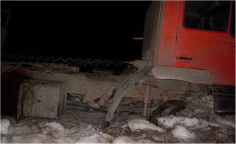 В Советском районе столкнулись две фуры. 