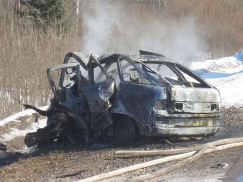 В Орловском районе иномарка врезалась в ВАЗ-2112: три человека погибли.