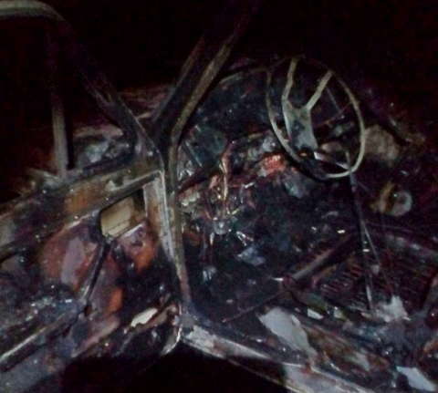 В п. Пижанка сгорел автомобиль "Нива".