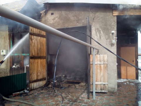 В Вятскополянском районе сгорел жилой дом.