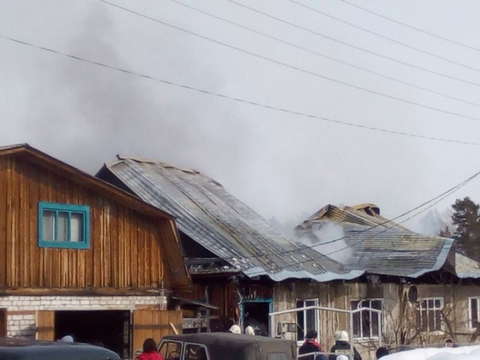 В Вятскополянском районе сгорел жилой дом.