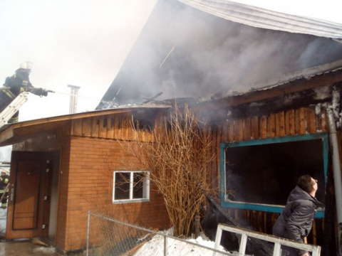В Вятскополянском районе сгорел жилой дом.