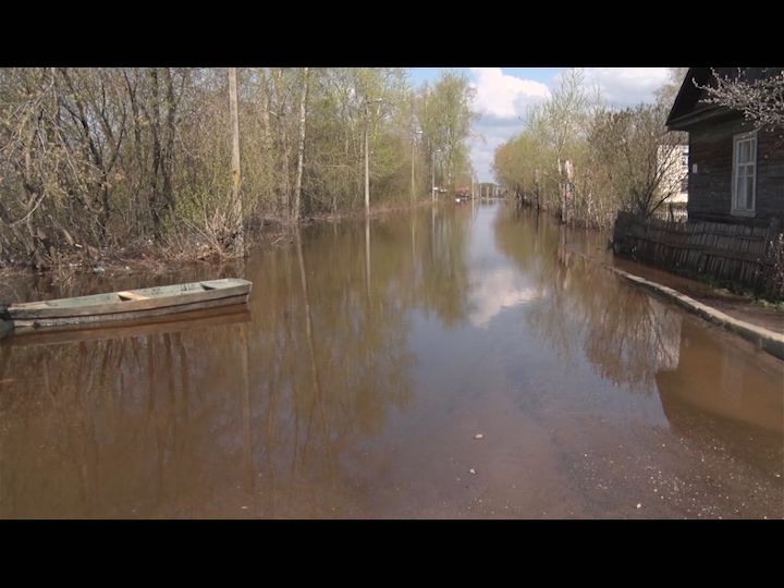 Вода в Вятке за сутки прибыла на 29 см