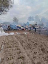 В Орлове сгорели четыре дома: без жилья остались 70 человек (ВИДЕО)