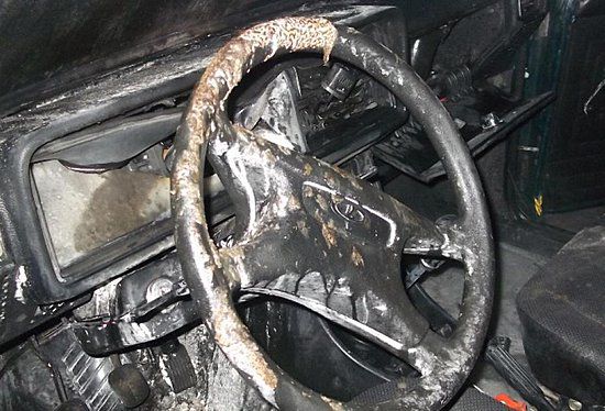 Житель Уржумского района угнал автомобиль и сжег его, чтобы замести следы.
