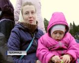 Паломники крестного хода в Великорецком