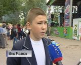 Выступление участников Всероссийского конкурса юных талантов "Синяя птица" в Александровском саду