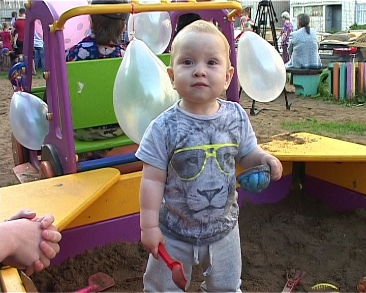 Открытие детской площадки на Северной набережной