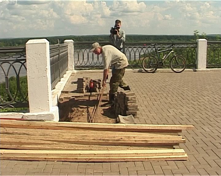 В Кирове начали восстанавливать Набережную Грина, пострадавшую от продолжительных дождей
