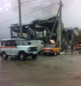 В Кирове в слободе Лосевы сгорел торговый центр.