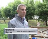 Провал на въезде во двор по улице Володарского 28