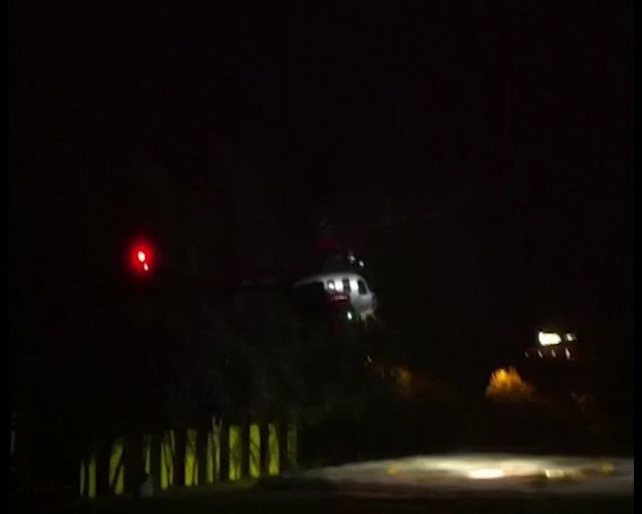 Ночной рейс вертолёта санавиации