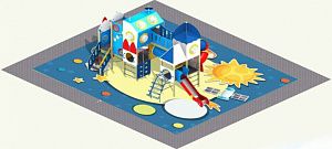 В Кирове устанавливают детскую «космическую» площадку