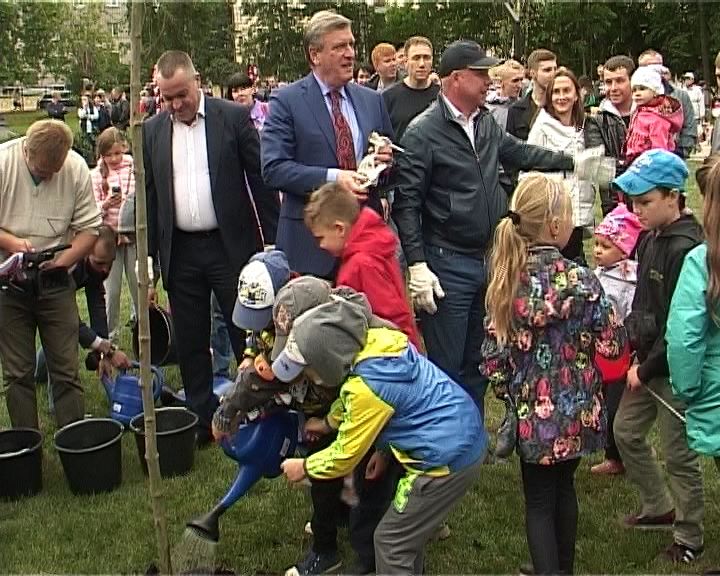 На улице Московской открылся новый сквер