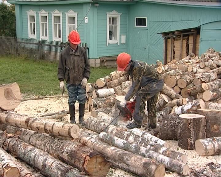 Пилотный проект по обеспечению дровами отдельных категорий граждан в Слободском