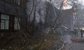 В Кирове одномоментно произошли два пожара в центре города.