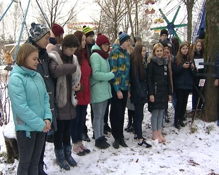 Флеш-моб против курения в парке имени Кирова