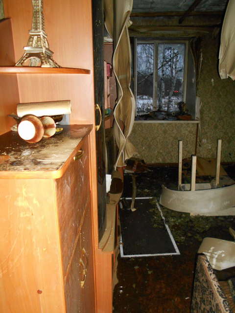 На улице Солнечной в сгоревшей квартире нашли труп женщины.