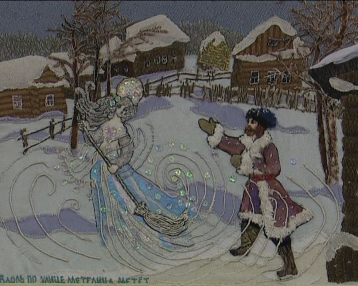 Выставка необычных картин из лоскутков Маргариты Навалон в библиотеке им. Грина