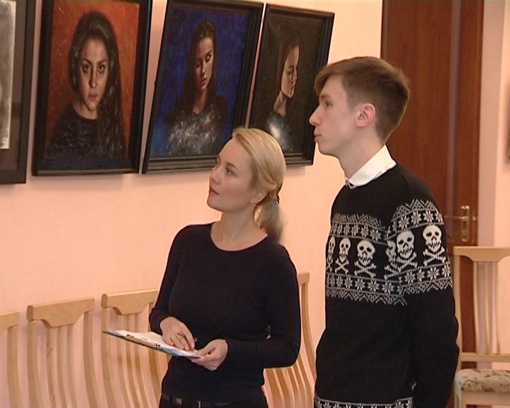 Выставка молодого художника Андрея Мухачева в библиотеке имени Грина