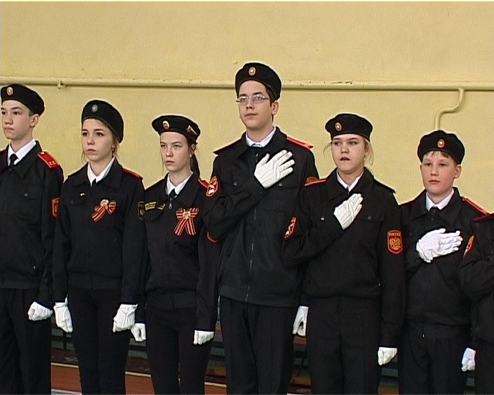 Посвящение в кадеты в кировской школе № 40